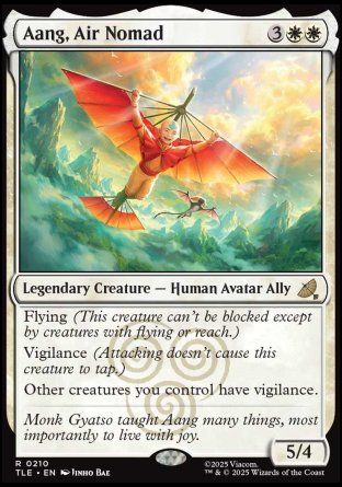 (210) Magic The Gathering Magic: The Gathering | Avatar: The Last Airbender: Eternal Single: Aang, Air Nomad (V.1) Rare