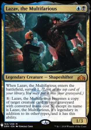 (184) Magic The Gathering The List Single: Lazav, the Multifarious Mythic