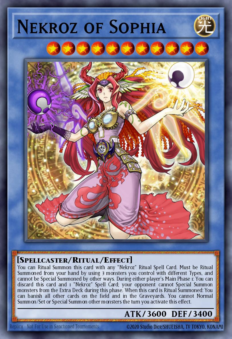 (134) YuGiOh TCG BLMM: Battles of Legend: Monster Mayhem Single: Nekroz of Sophia Secret Rare