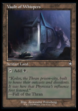 (211) Magic The Gathering Commander: The Brothers' War Single: Vault of Whispers Common