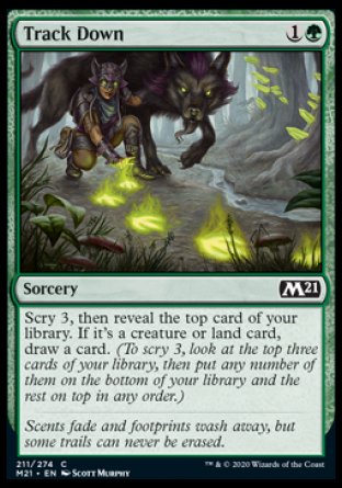 (211) Magic The Gathering Core 2021 Single: Track Down Holo Common