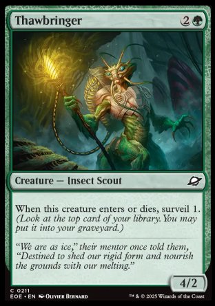 (211) Magic The Gathering Edge of Eternities Single: Thawbringer Common
