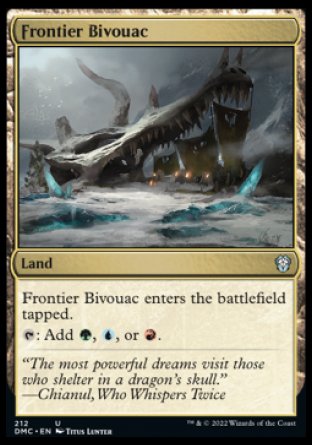 (212) Magic The Gathering Commander: Dominaria United Single: Frontier Bivouac Uncommon
