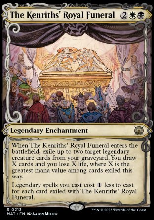 (213) Magic The Gathering March of the Machine: The Aftermath: Extras Single: The Kenriths' Royal Funeral (V.4) Holo Rare