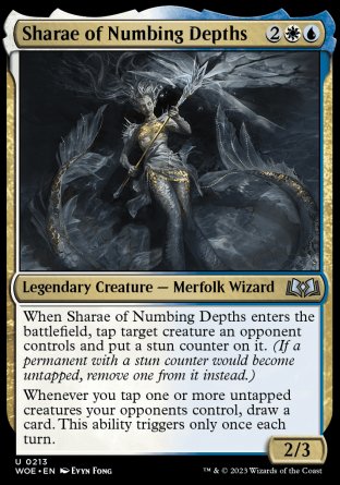 (213) Magic The Gathering Wilds of Eldraine Single: Sharae of Numbing Depths Holo Uncommon