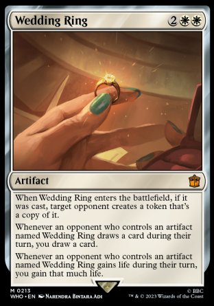 (213) Magic The Gathering Universes Beyond: Doctor Who Single: Wedding Ring Holo Mythic