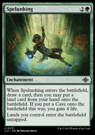 (213) Magic The Gathering The Lost Caverns of Ixalan Single: Spelunking Uncommon