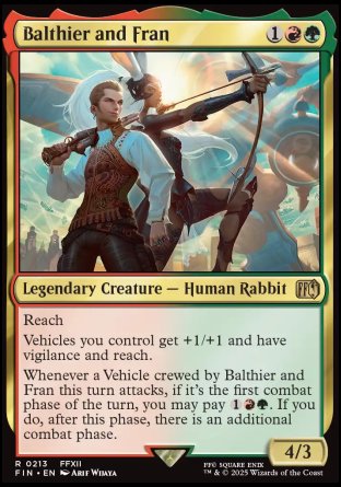 (213) Magic The Gathering Magic: The Gathering - FINAL FANTASY: Promos Single: Balthier and Fran Holo Rare