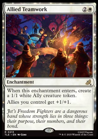 (213) Magic The Gathering Magic: The Gathering | Avatar: The Last Airbender: Eternal Single: Allied Teamwork Holo Rare