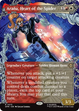 (213) Magic The Gathering Magic: The Gathering | Marvel's Spider-Man: Extras Single: Araña, Heart of the Spider Holo Rare
