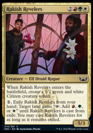 (214) Magic The Gathering Streets of New Capenna Single: Rakish Revelers Holo Common