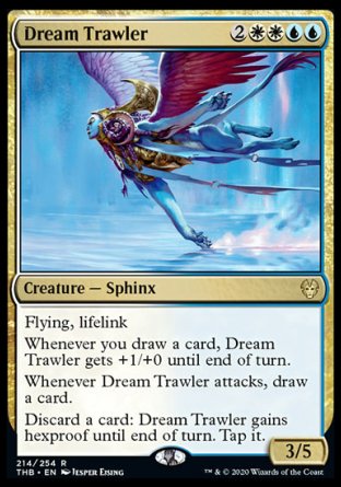 (214/254) Magic The Gathering Theros Beyond Death Single: Dream Trawler Holo Rare