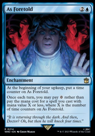 (214) Magic The Gathering Universes Beyond: Doctor Who Single: As Foretold Holo Rare