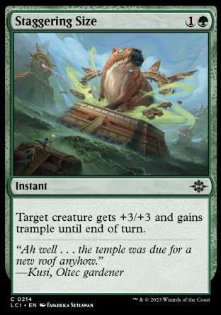 (214) Magic The Gathering The Lost Caverns of Ixalan Single: Staggering Size Holo Common