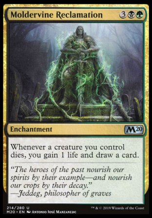 (214/280) Magic The Gathering Core 2020 Single: Moldervine Reclamation Holo Uncommon