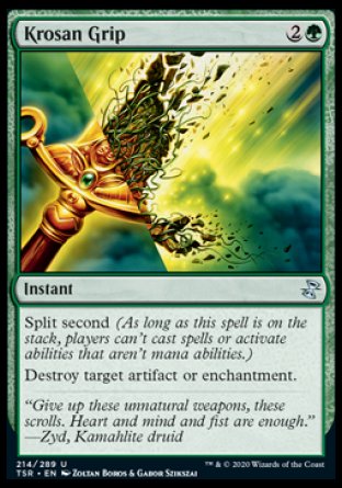 (214/289) Magic The Gathering Time Spiral Remastered Single: Krosan Grip Uncommon
