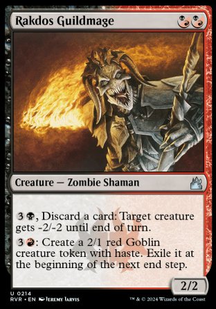 (214) Magic The Gathering Ravnica Remastered Single: Rakdos Guildmage Uncommon