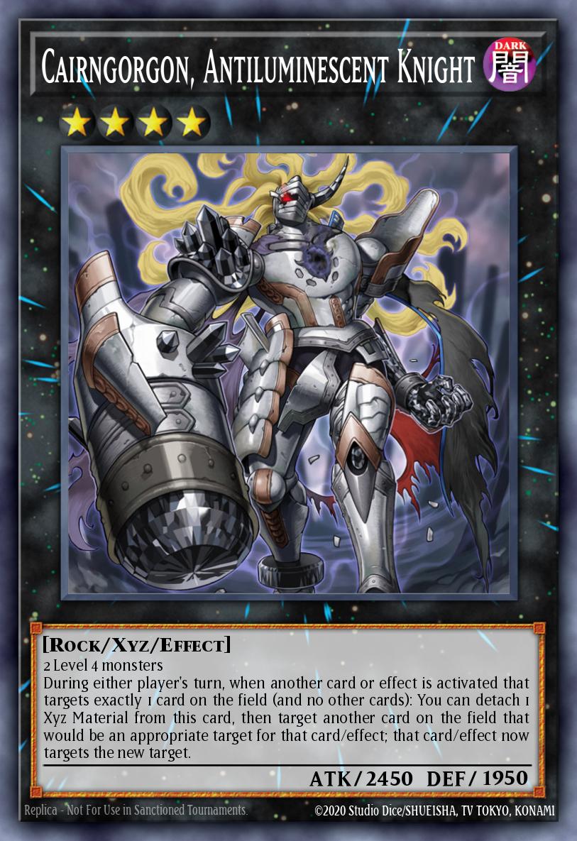 (054) YuGiOh TCG PRIO: Primal Origin Single: Cairngorgon, Antiluminescent Knight  Super Rare