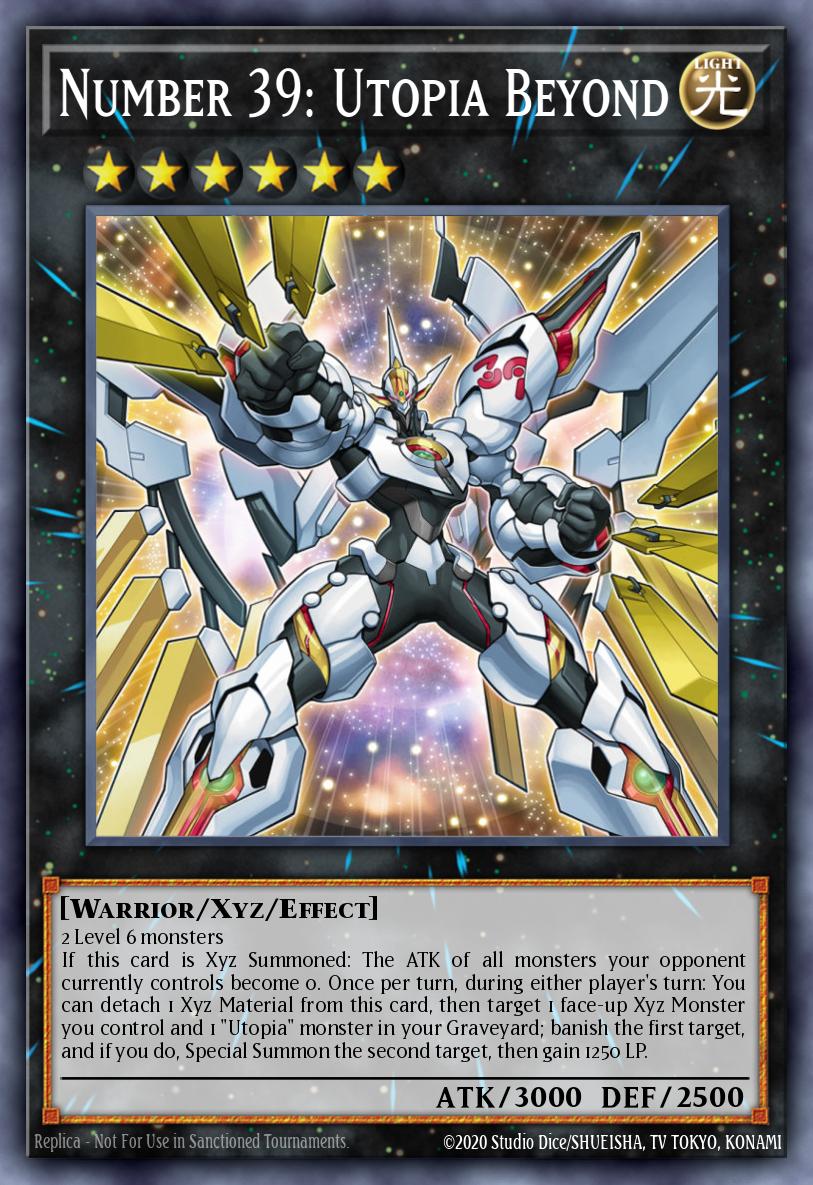 (057) YuGiOh TCG MAGO: Maximum Gold Single: Number 39: Utopia Beyond  Rare
