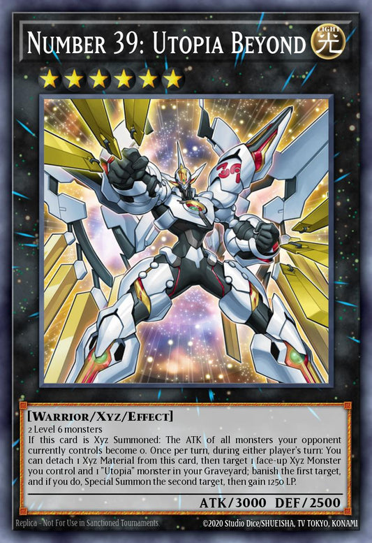 (057) YuGiOh TCG MAGO: Maximum Gold Single: Number 39: Utopia Beyond  Rare