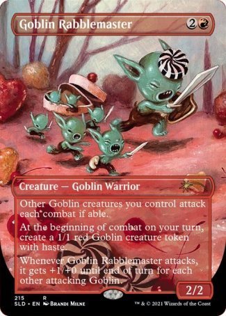 (215) Magic The Gathering Secret Lair Drop Series Single: Goblin Rabblemaster Holo Rare
