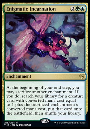 (215/254) Magic The Gathering Theros Beyond Death Single: Enigmatic Incarnation Holo Rare