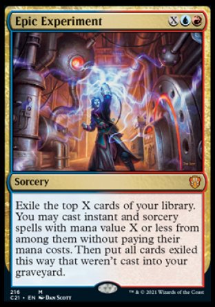 (216) Magic The Gathering Commander: Strixhaven Single: Epic Experiment Mythic