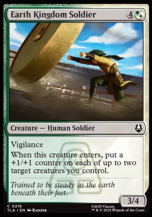 (216) Magic The Gathering Magic: The Gathering | Avatar: The Last Airbender Single: Earth Kingdom Soldier Holo Common