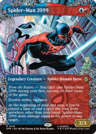 (216) Magic The Gathering Magic: The Gathering | Marvel's Spider-Man: Extras Single: Spider-Man 2099 (V.2) Rare