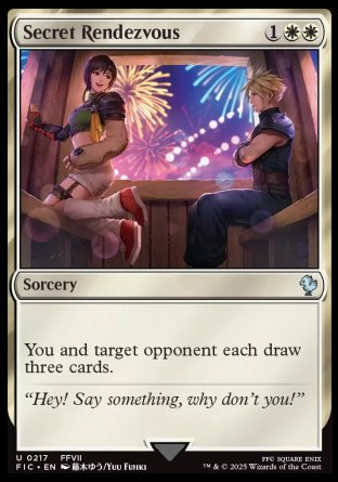 (217) Magic The Gathering Commander: Magic: The Gathering - FINAL FANTASY: Extras Single: Secret Rendezvous (V.1) Holo Uncommon