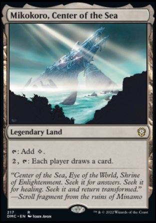 (217) Magic The Gathering Commander: Dominaria United Single: Mikokoro, Center of the Sea Rare