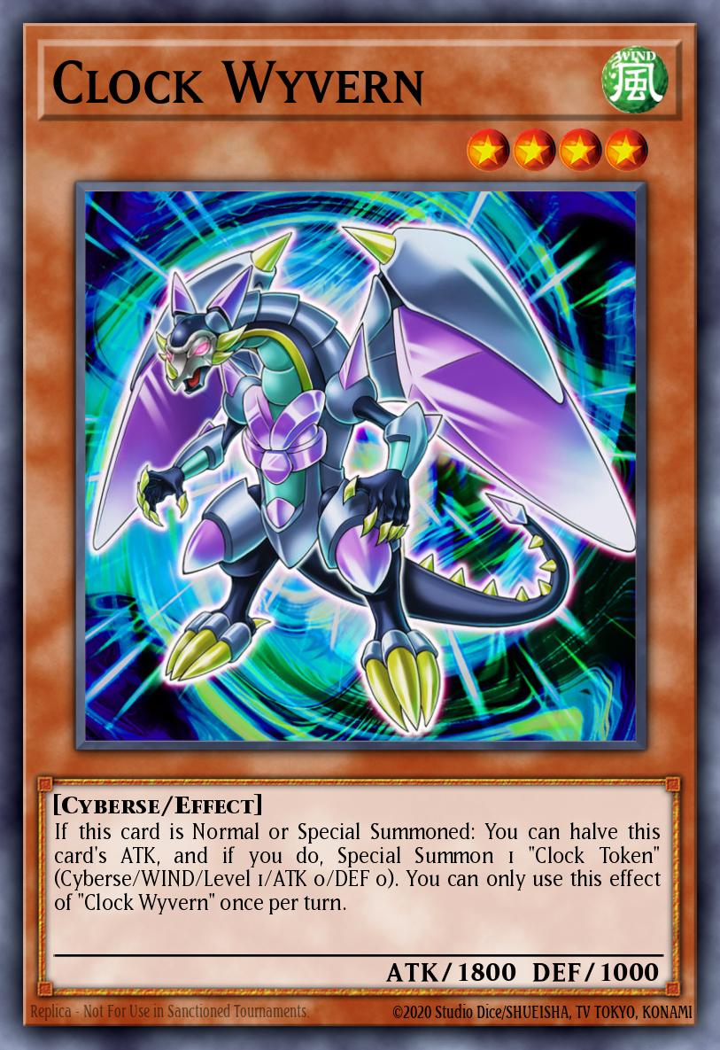 (152) YuGiOh TCG MP19: 2019 Gold Sarcophagus Tin Mega Pack Single: Clock Wyvern Common