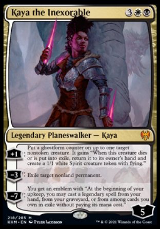 (218) Magic The Gathering Kaldheim: Promos Single: Kaya the Inexorable (V.2) Mythic