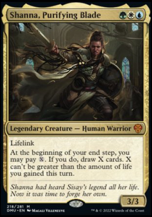 (218) Magic The Gathering Dominaria United Single: Shanna, Purifying Blade Mythic