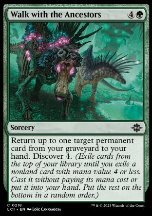 (218) Magic The Gathering The Lost Caverns of Ixalan Single: Walk with the Ancestors Holo Common