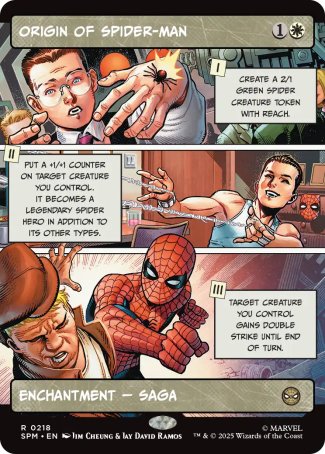 (218) Magic The Gathering Magic: The Gathering | Marvel's Spider-Man: Extras Single: Origin of Spider-Man Rare