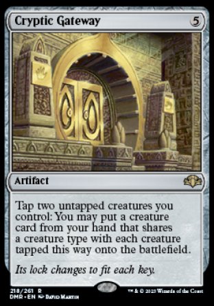 (218) Magic The Gathering Dominaria Remastered Single: Cryptic Gateway Holo Rare