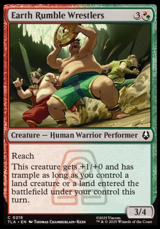(218) Magic The Gathering Magic: The Gathering | Avatar: The Last Airbender Single: Earth Rumble Wrestlers Holo Common