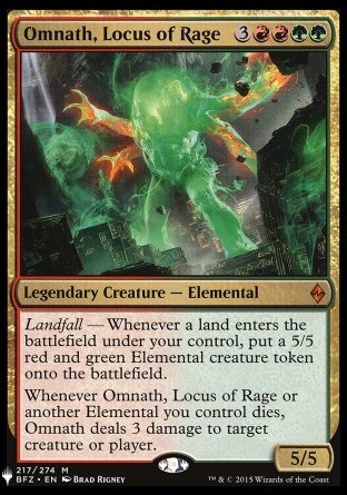 (217) Magic The Gathering The List Single: Omnath, Locus of Rage Mythic