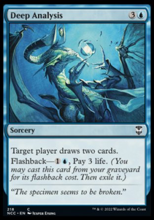(218) Magic The Gathering Commander: Streets of New Capenna Single: Deep Analysis Common