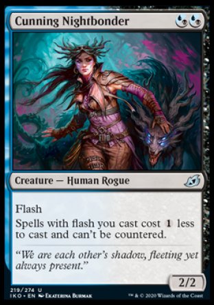 (219/274) Magic The Gathering Ikoria: Lair of Behemoths Single: Cunning Nightbonder Holo Uncommon