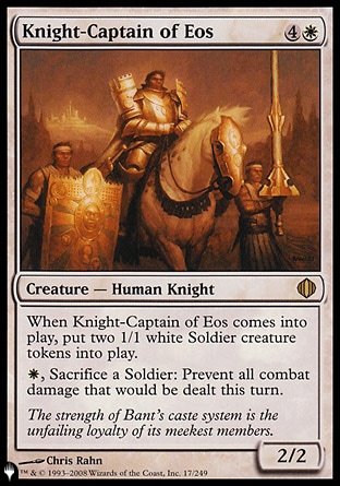 (017) Magic The Gathering The List Single: Knight-Captain of Eos Rare