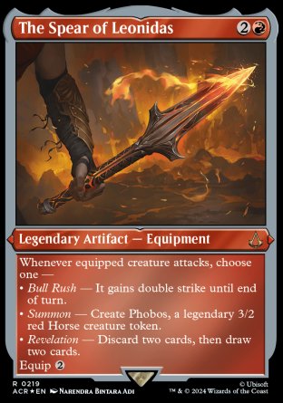 (219) Magic The Gathering Universes Beyond: Assassin's Creed: Extras Single: The Spear of Leonidas (V.2) Rare