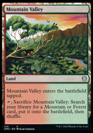 (219) Magic The Gathering Commander: Dominaria United Single: Mountain Valley Uncommon