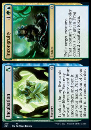 (219) Magic The Gathering Commander: Strixhaven Single: Incubation // Incongruity Uncommon
