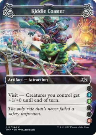 (219) Magic The Gathering Unfinity Single: Kiddie Coaster (V.1) Holo Common