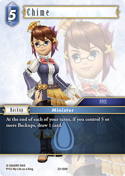 (100) Final Fantasy TCG Hidden Hope Single: Chime (22-100) Rare