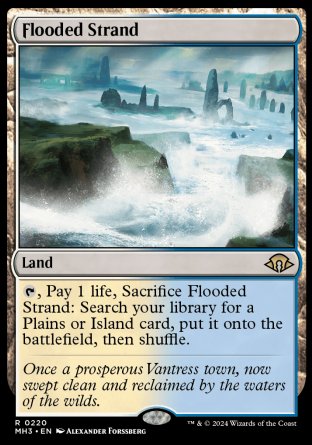 (220) Magic The Gathering Modern Horizons 3 Single: Flooded Strand Rare
