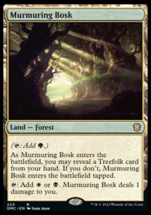 (220) Magic The Gathering Commander: Dominaria United Single: Murmuring Bosk Rare