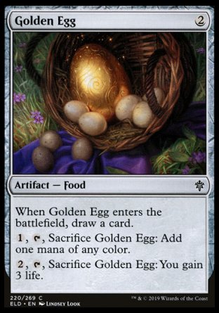(220/269) Magic The Gathering Throne of Eldraine Single: Golden Egg Common